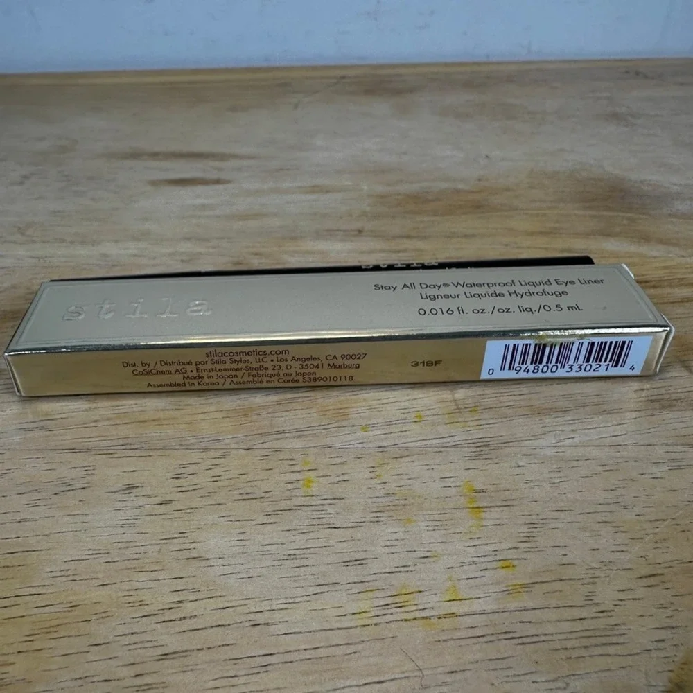 Stila Stay All Day Waterproof Liquid Eye Liner 0.5mL Intense Black 0.016 fl oz